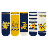 5 Pairs Pikachu Kids Socks Kawaii New Fall Winter Cartoon Boy Children Mid-calf Socks Cotton Sock for Boys Gifts