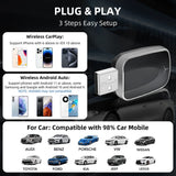 Wireless Carplay Adapter Android Auto 2-in-1 Smart Dongle 2025 5G WIFI For iPhone Android Phone For Volvo Benz MG Kia Chery VW
