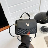 PU Versatile and Fashionable Portable Small Square Bag Single Shoulder Crossbody Bag Luxury Designer Handbag Women's Bags
