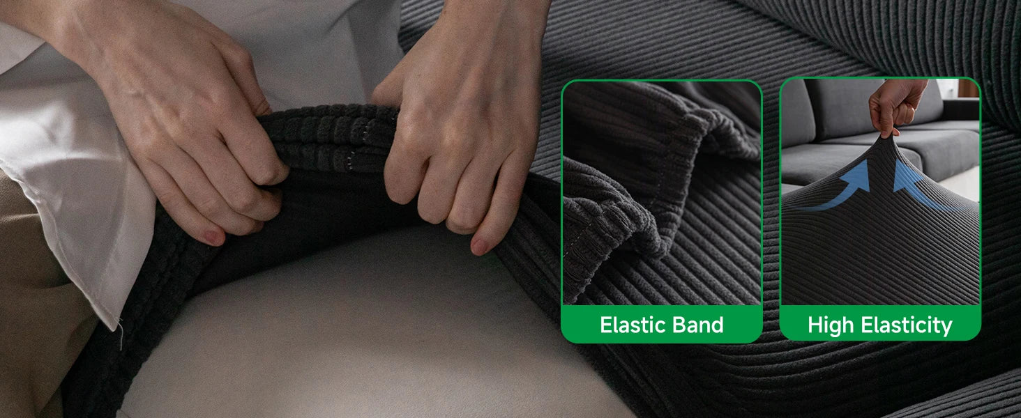 Waterproof Sofa Cover Luxury Adjustable Elastic Couch Cover for Living Room Sofa Seat Cover 1 2 3 4 seater l shaped full set