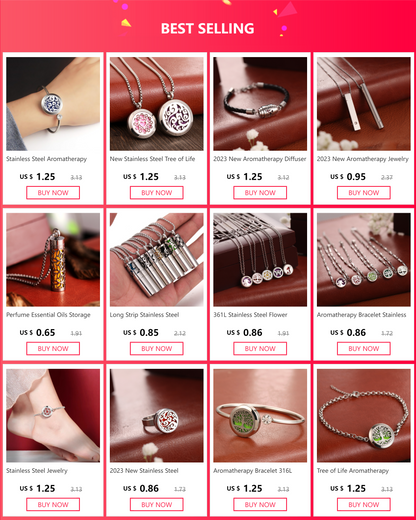 Aromatherapy Necklace Diffuser Pendant 316L Stainless Steel Locket Aroma Perfume Oils Essential Oil Diffuser Pendant Necklace
