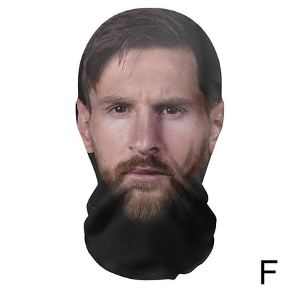 Máscara creativa de Kanye con impresión 3D, malla elástica, máscara facial completa, tocado para cosplay, artículos novedosos, accesorios de fiesta para cosplay para hombres y mujeres