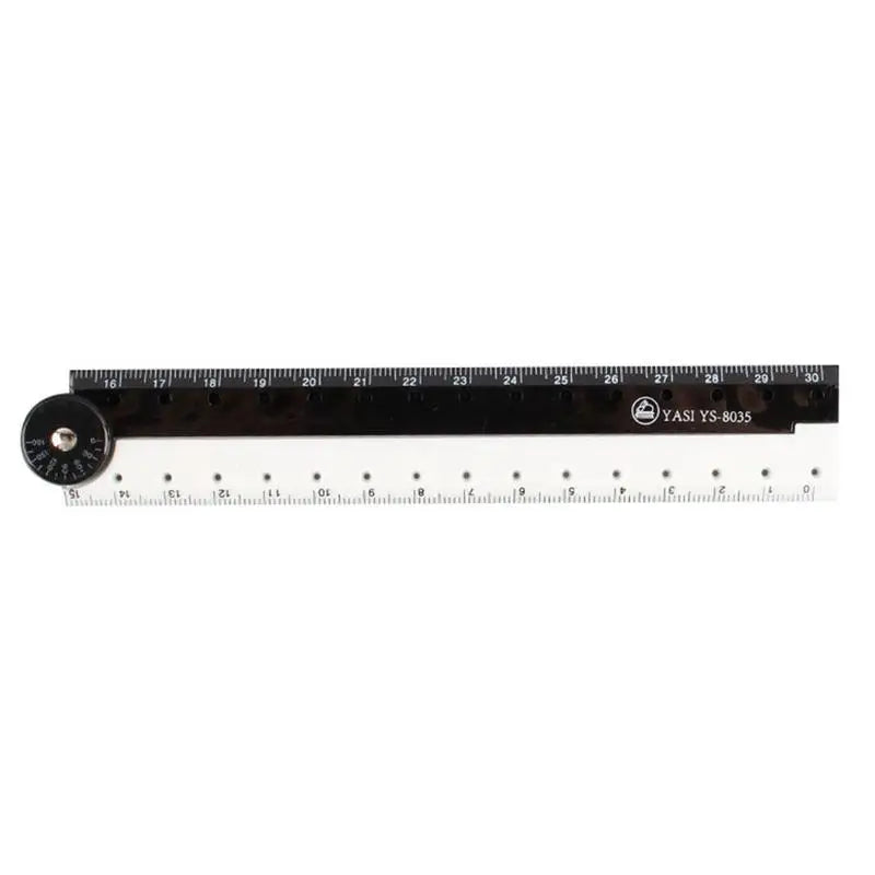 Folding Ruler Black And White Simple Graphic Primary Creative Birthday School Gift Stationery Drawing Student School Supply 1pcs