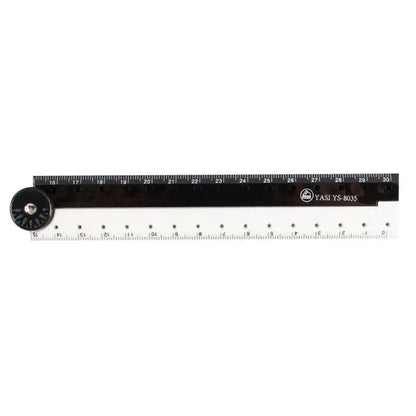 Folding Ruler Black And White Simple Graphic Primary Creative Birthday School Gift Stationery Drawing Student School Suppli 1pcs