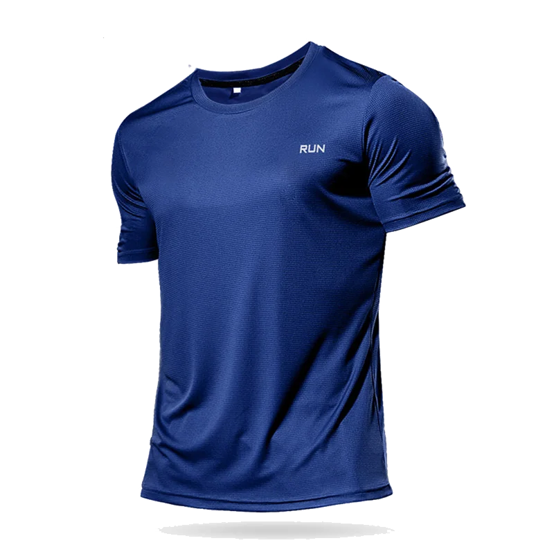 Long and Short-Sleeved T-Shirt Fitness Sports Tops Morning Running Ice Silk Quick Dry Outdoor Mountaineering Gym Clothing Men