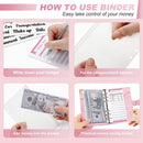 New Budget Plan Notebook A6 Cash Envelope Saving Money 6 Holes Binder for Financial Management A6 Loose-leaf Notebook Binder