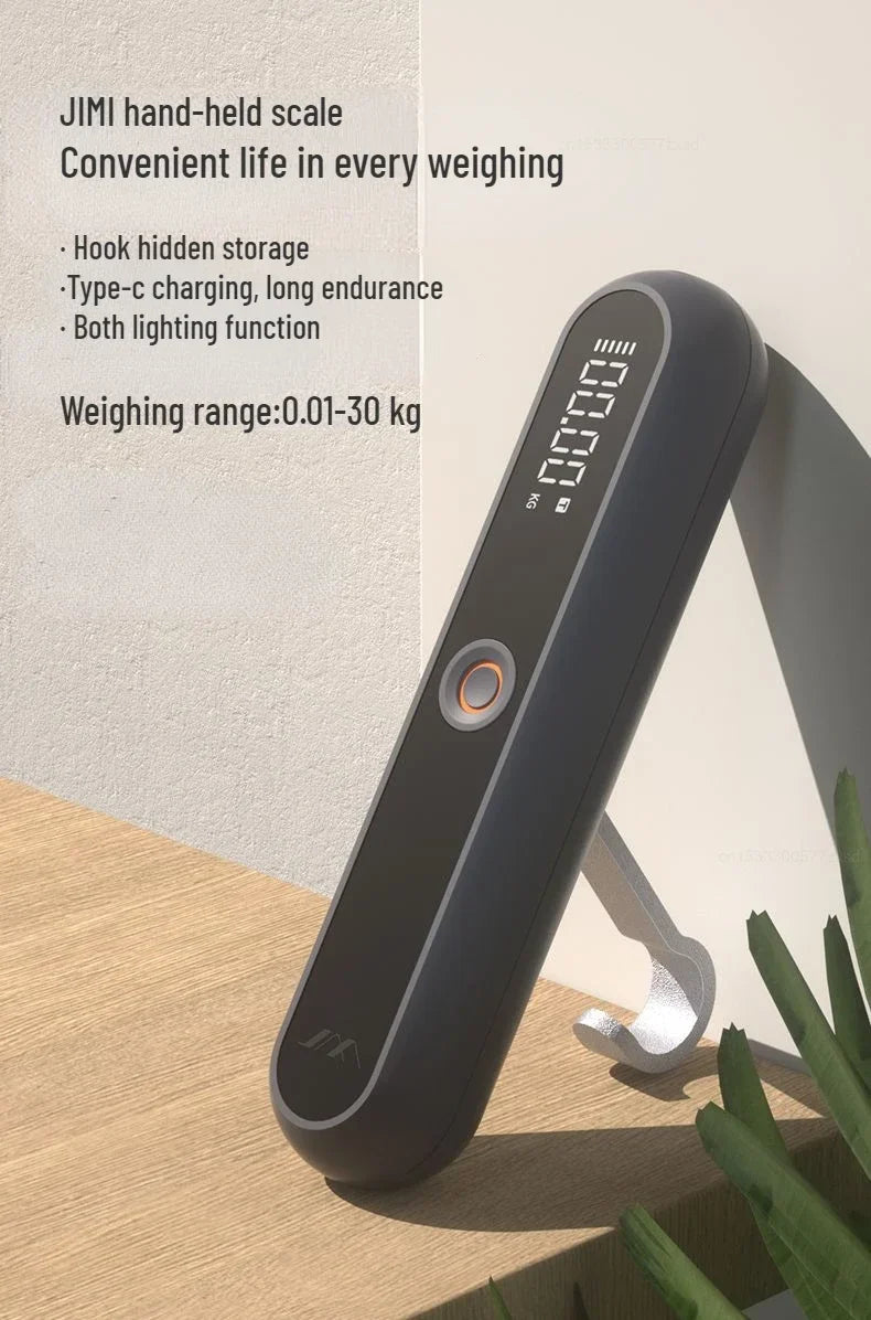 JIMIHOME Mini Household LCD Digital Electronic Scale Multi-function HD Portable Digital Handy Pocket Weight Hook Scale