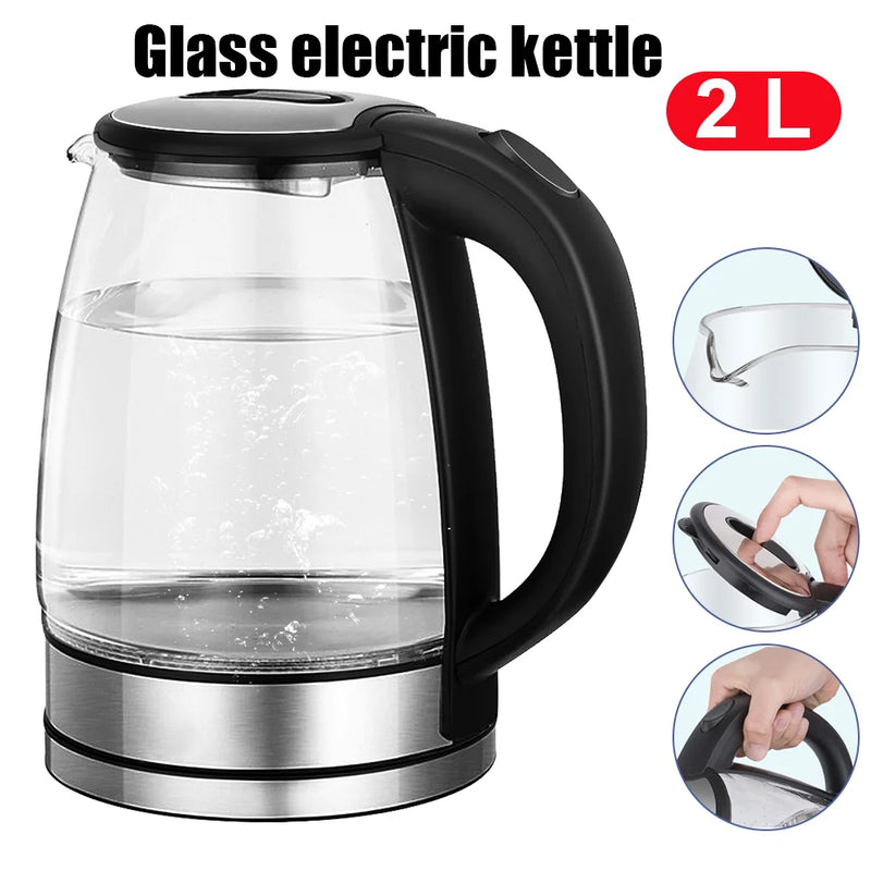 2L electric glass kettle Infant Thermostatic Milk Regulator Kettle Hot Water Smart Insulation Pot Automatic Milk Warming Powder