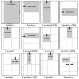 PLRBOK A4 Clear 10 Pcs Photo Album Refill Pages File Protector 4 Hole 6×4 10×15 4 Ring Binder Photocards Postcard Card Notebook