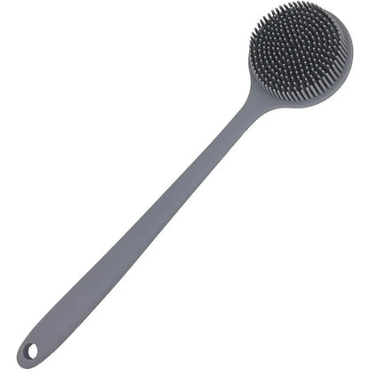 Back Scrubber for Shower Soft Silicone Bath Body Brush with Long Handle