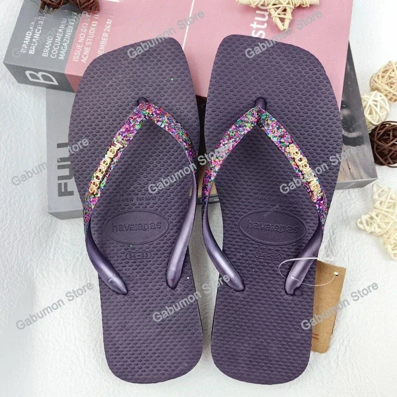 Women's flip flops Havaianas outdoor anti slip beach slippers