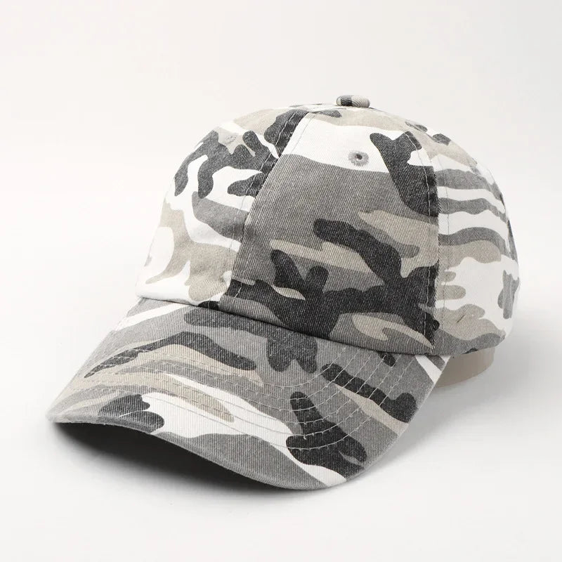 Japanese Style Street Tide Brand Soft Top Camouflage Baseball Cap Female Face Little Wild Peaked Chapéu Da Nike Cap