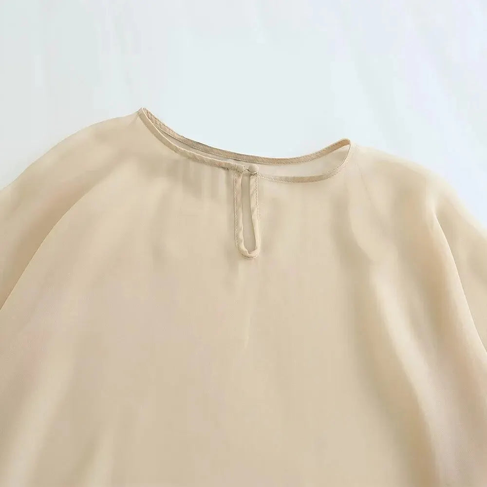 BMURHMZA Spring and Summer Fashion Hot Selling New Asymmetrical Loose Skin-Friendly Sunscreen Sheer Cape