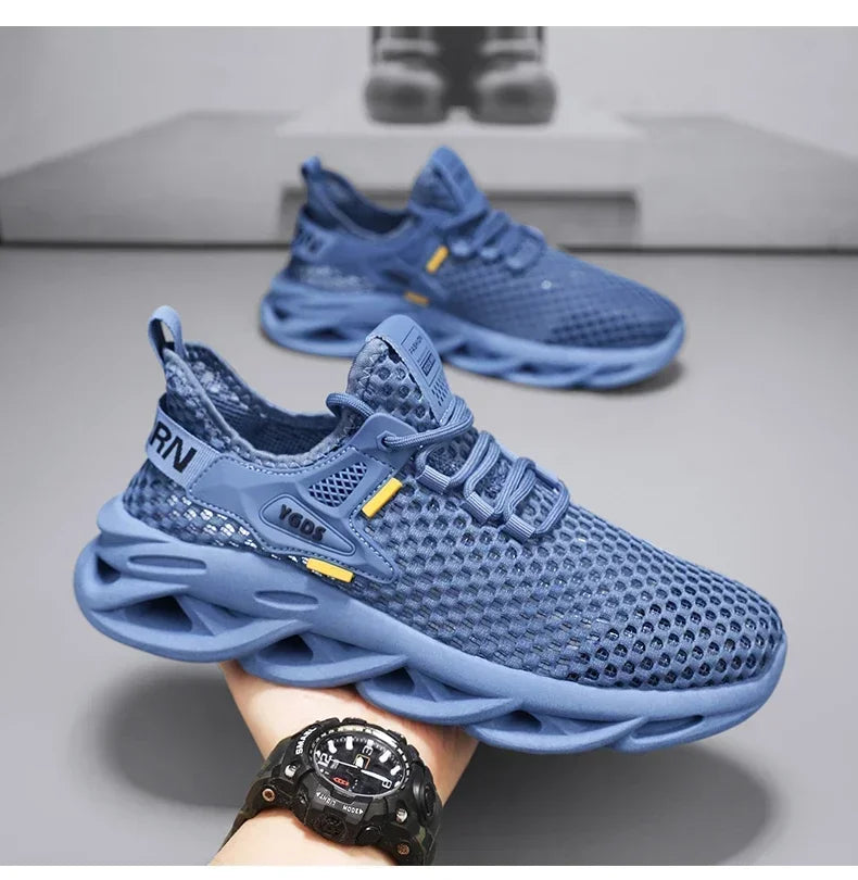 Men's Summer Mesh Sneakers - Breathable for Casual Outdoor Running Tennis Hiking & Luxury Platform Loafers Style