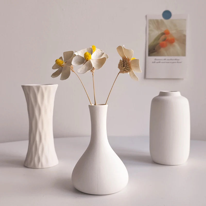 Ceramic Fired Vases, Hydroponic Dried Flower Utensils, Ornaments, Home Living Room Tables, Decorative Vases, Shaped Ceramic Vases