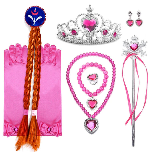 Snow Queen Elsa Dresses for Girls Costumes Kids Cosplay Halloween Princess Children Gowns Clothing Party Dresses Outfits 2-10Yrs