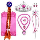 Snow Queen Elsa Dresses for Girls Costumes Kids Cosplay Halloween Princess Children Gowns Clothing Party Dresses Outfits 2-10Yrs