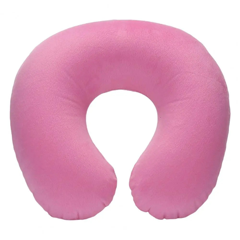 Almohada de cuello en forma de U, inflable, para aliviar la fatiga, para viajes, reposacabezas de vuelo, cojín para dormir en forma de U para avión.