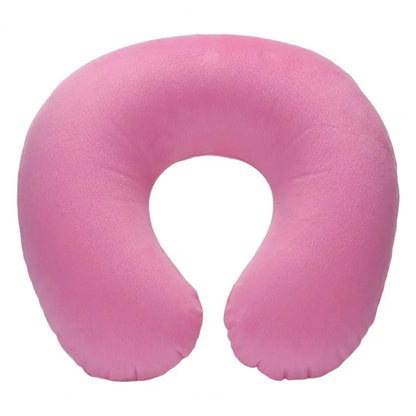 Almohada de cuello en forma de U, inflable, para aliviar la fatiga, para viajes, reposacabezas de vuelo, cojín para dormir en forma de U para avión.
