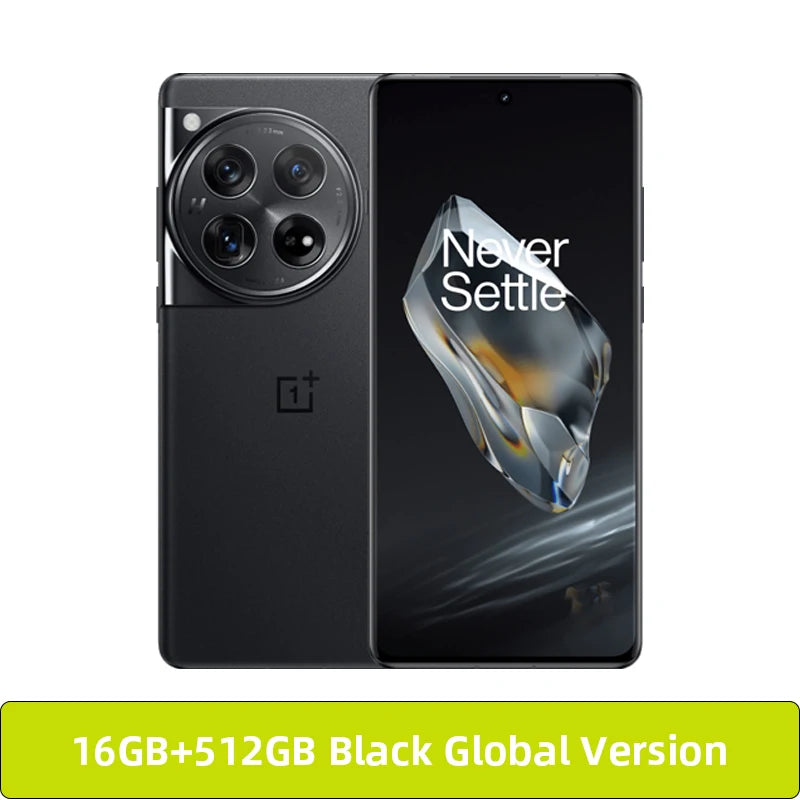 OnePlus 12, versión global, Snapdragon 8 Gen 3, procesador 100W SUPERVOOC, cámara principal de 50 MP, batería de 5400 mAh, pantalla de 6,82", Bluetooth 5,4, smartphone 5G.
