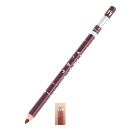 Professional Wood Lip liner Waterproof Lady Charming Lip Liner Soft Pencil Makeup Women's Long Lasting Cosmetic Tool 28Color