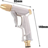 Spray Gun High Pressure with Full Brass Nozzle Handheld Water Nozzle Pistol Grip Sprayer for Watering Garden/Sidewalk/Car Wash