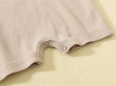 Pelele de verano para bebé, pijama fino de manga corta, mono acanalado, ropa de punto elástica, mono para niña