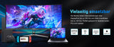 FYHXele 34 inch 99% sRGB Gaming Office Curved Screen 165Hz Refresh Rate 1ms High Reaction Speed Equipped With 3440*1440P Resolution HDMI or DP Interface 21::9 Proportional Screen