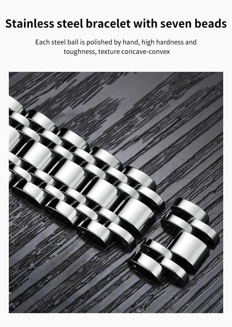 PLAYBOY Best Selling Fashion Luxury Quartz Watch for Men Original Stainless Steel Multifunction Waterproof Men's Wrist Watches