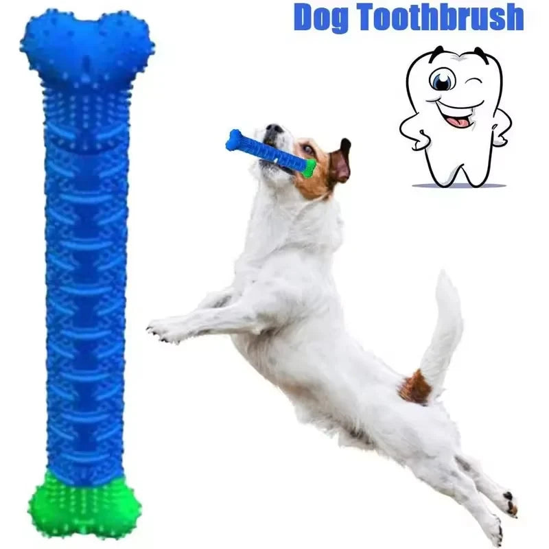 Palo de rechinar los dientes para mascotas, hueso extraíble, simulación de masticación para perros, entrenamiento, limpieza de dientes, cepillo de dientes, juguetes para perros