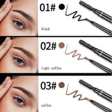 1.5mm Fine Eyebrow Pencil with Double Head Automatic Rotation, One Line Eyebrow Pencil Waterproof and Makeup Free Makeup Pen