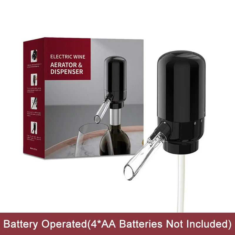 Decantador eléctrico USB Decantador eléctrico inteligente de vino tinto Decantador eléctrico neumático fácil de limpiar Dispensador de vino creativo