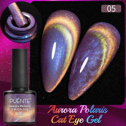7.5ML Super Shiny Ruby Red Cat Magnetic Gel Nail Polish Wine Red Cat Eye Gel Soak Off Semi-Permanent Nail Varnish For Manicure