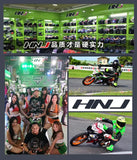 HNJ Men Motorcycle Helmet Women Full Face Helmet Riding Personality Horn Pink Helmet DOT Certification Motorcycle Helmet