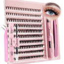 DIY Lashes Extension Kit, Clusters, Bond e Seal, Ferramentas de maquiagem para colagem, cola Acessórios, 200 pcs