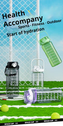 1.5L-2L Summer Large Capacity Kettle, Double Drinking Cup, Outdoor Sports Fitness Water Bottle, Straw Cup Drinking Utensils