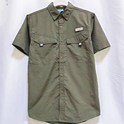 Camisa para hombres Spring/Summer New Long sleeved Short sleeved Classic Polo Collar Shirt Top Pocket Men's Casual Shirt 2024