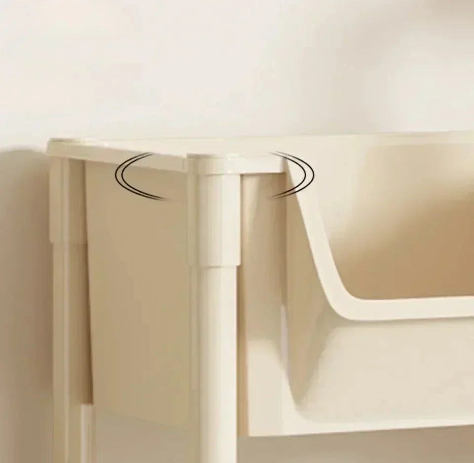 Trolley Bookshelf Kitchen Storage Rack Kitchen Corner Narrow Slit Storage Cabinet Bathroom Living Room Home Organizer