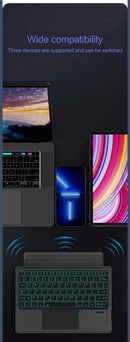 AJIUYU Backlight Magic Keyboard For XiaoMi Redmi Pad Pro 12.1 inch Folio Smart Case Portuguese Spanish Arabic Keyboard Cover