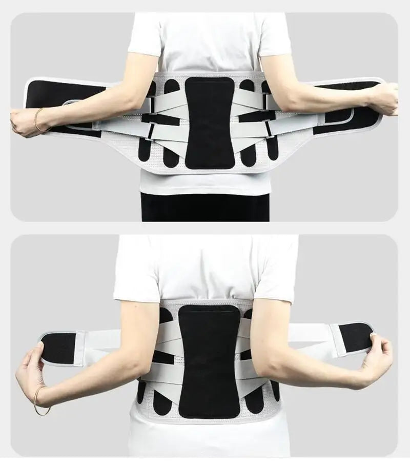 Lumbar Support Belt for Disc Herniation, Orthopedic Strain, and Pain Relief. Back Posture Corset, Spine Decompression Brace