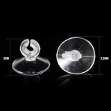 20 Pcs Aquarium Supplies Air Hose Suction Cup Fish Tank Accessories 4*6 Fixed Oxygen Pump Clamp