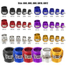 Abrazadera de manguera de coche AN4 AN6 AN8 AN10 AN12, 4 piezas, clip modificado para tubo de combustible de radiador, hebilla, abrazaderas de manguera universales, acabado de extremo de aceite 