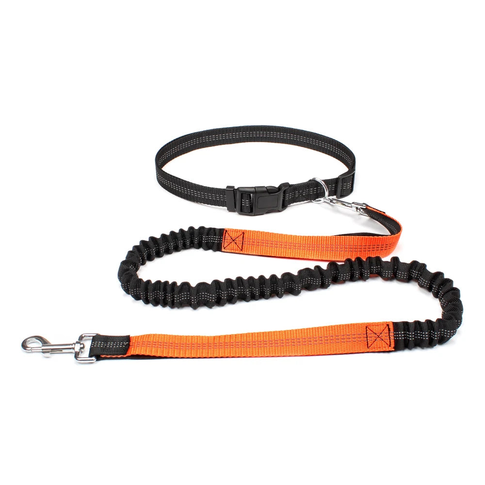 Correa de perro manos libres para pasear, correr y trotar, ajustable, cinturón de cintura, correa de pecho, cuerda de tracción, accesorios para perros
