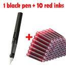 11pcs Fountain Pen Set 0.38mm Replaceable Ink For Smooth Writing, Multifunctional Office Stationery And Learning Supplies