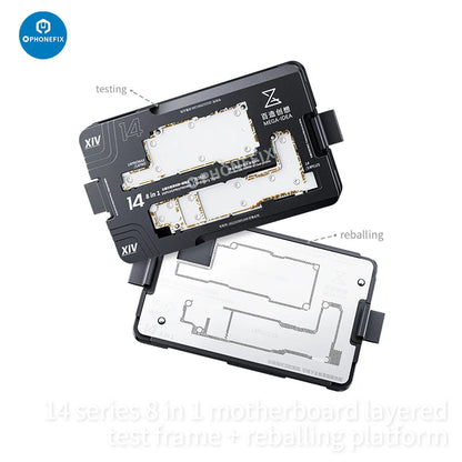 Qianli iSocket Motherboard Test Fixture For iPhone 12 13 Pro Max 14 15 Logic Board Middle Layer Radio Frequency Function Tester