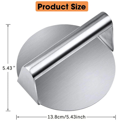 Stainless Steel Smash Burger Press Hamburger Patties Meat Masher Circular Meat Press Mold for Deli Meats Kitchen Accessories