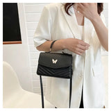 PU Versatile and Fashionable Portable Small Square Bag Single Shoulder Crossbody Bag Luxury Designer Handbag Women's Bags