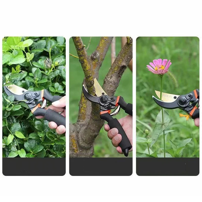 Garden Scissors Secateurs Pruning Shears with Ergonomic Handles Gardening Scissors Bonsai Cutters Tree Hand Tools Pruner