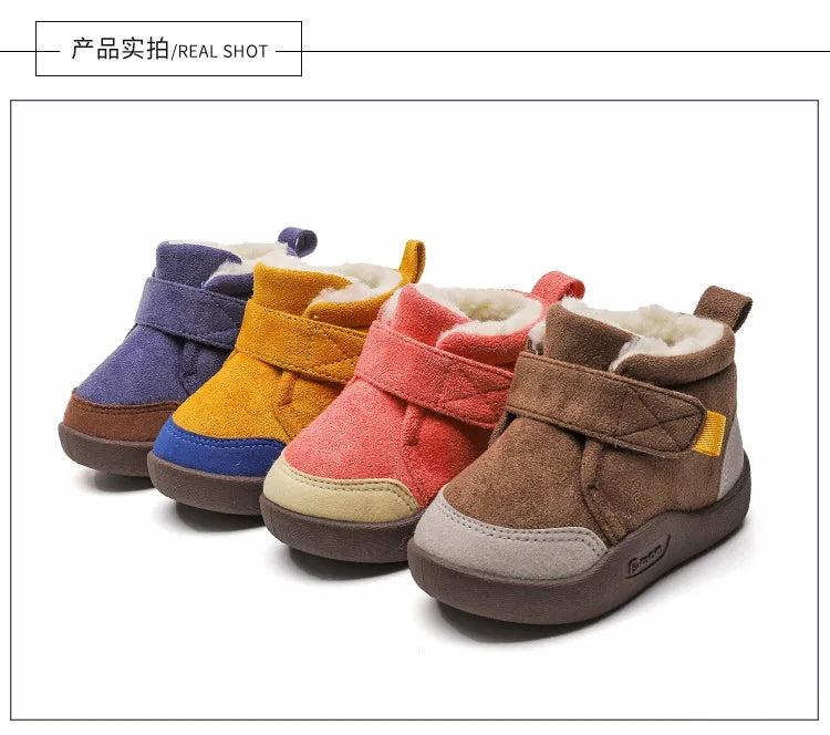 Girl Boot Baby Snow Boot Winter Baby Soft Sole Walking Shoe Child Plush Cotton Shoe Anti-Slip Warm Kid Shoe Kid Boot Boy Botines