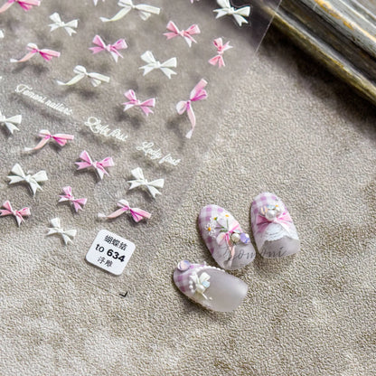 Shining Aurora Shell Light Butterfly Nail Stickers 5D Nail Art Design Decoration Decals DIY Manicure High Quality